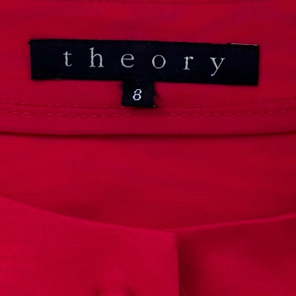 Theory Red‎ Snap Front Jacket Size 8 - Picture 6 of 11